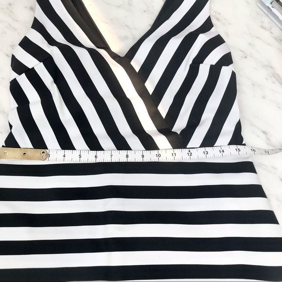 Zara skort black/white striped romper jumpsuit - Picture 7 of 7